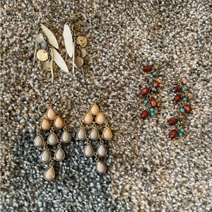 3 pairs of earrings (lot)